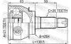 Gelenksatz, Antriebswelle Vorderachse radseitig FEBEST 1910-R50 Bild Gelenksatz, Antriebswelle Vorderachse radseitig FEBEST 1910-R50