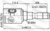 Gelenksatz, Antriebswelle getriebeseitig Vorderachse rechts FEBEST 1911-F25FRH Bild Gelenksatz, Antriebswelle getriebeseitig Vorderachse rechts FEBEST 1911-F25FRH