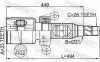 Gelenksatz, Antriebswelle getriebeseitig Vorderachse rechts FEBEST 1911-F48RH Bild Gelenksatz, Antriebswelle getriebeseitig Vorderachse rechts FEBEST 1911-F48RH