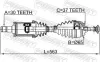 Antriebswelle Vorderachse links FEBEST 1914-F10LH Bild Antriebswelle Vorderachse links FEBEST 1914-F10LH