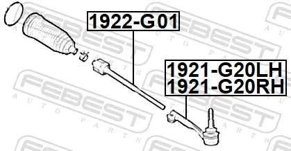 Spurstangenkopf Vorderachse links FEBEST 1921-G20LH Bild Spurstangenkopf Vorderachse links FEBEST 1921-G20LH