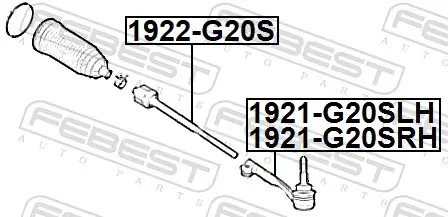 Spurstangenkopf Vorderachse links FEBEST 1921-G20SLH Bild Spurstangenkopf Vorderachse links FEBEST 1921-G20SLH
