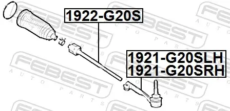 Axialgelenk, Spurstange Vorderachse FEBEST 1922-G20S Bild Axialgelenk, Spurstange Vorderachse FEBEST 1922-G20S