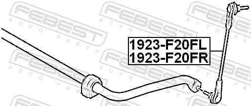 Stange/Strebe, Stabilisator Vorderachse rechts FEBEST 1923-F20FR Bild Stange/Strebe, Stabilisator Vorderachse rechts FEBEST 1923-F20FR