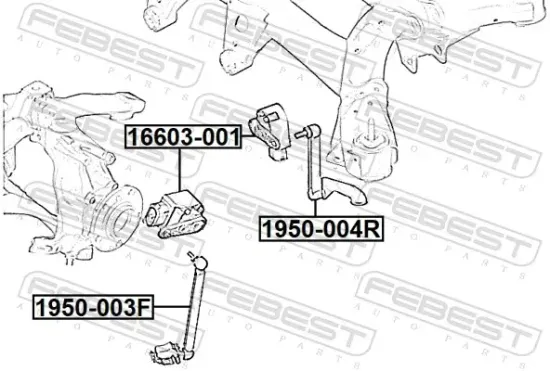 Anlenkerstrebe, Niveauregulierung FEBEST 1950-003F Bild Anlenkerstrebe, Niveauregulierung FEBEST 1950-003F