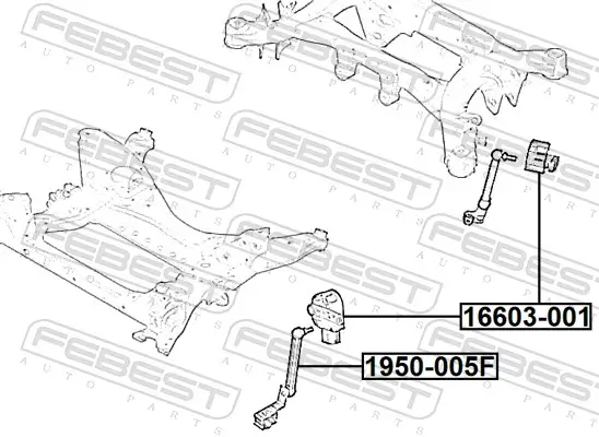 Anlenkerstrebe, Niveauregulierung FEBEST 1950-005F Bild Anlenkerstrebe, Niveauregulierung FEBEST 1950-005F