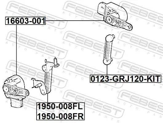 Anlenkerstrebe, Niveauregulierung Vorderachse rechts FEBEST 1950-008FR Bild Anlenkerstrebe, Niveauregulierung Vorderachse rechts FEBEST 1950-008FR