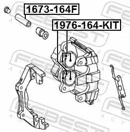 Reparatursatz, Bremssattel FEBEST 1976-164F-KIT Bild Reparatursatz, Bremssattel FEBEST 1976-164F-KIT