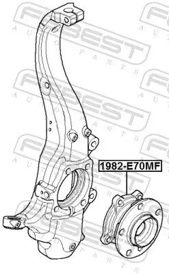 Radnabe Vorderachse FEBEST 1982-E70MF Bild Radnabe Vorderachse FEBEST 1982-E70MF