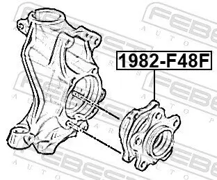 Radnabe Vorderachse FEBEST 1982-F48F Bild Radnabe Vorderachse FEBEST 1982-F48F