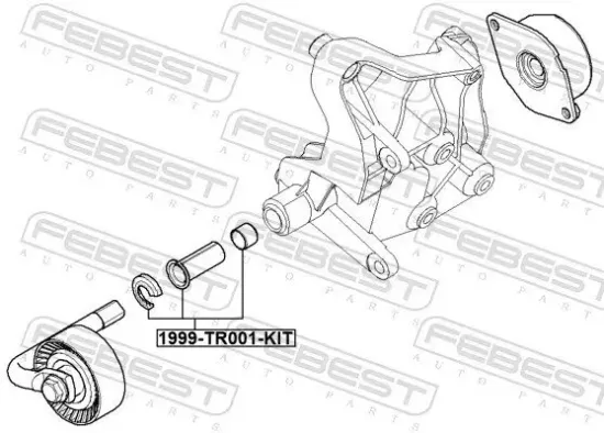 Reparatursatz, Spannarm-Keilrippenriemen FEBEST 1999-TR001-KIT Bild Reparatursatz, Spannarm-Keilrippenriemen FEBEST 1999-TR001-KIT
