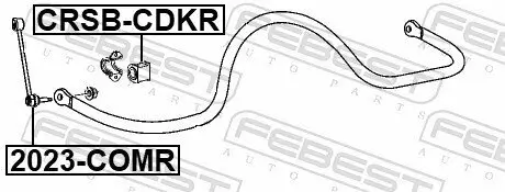 Stange/Strebe, Stabilisator FEBEST 2023-COMR Bild Stange/Strebe, Stabilisator FEBEST 2023-COMR