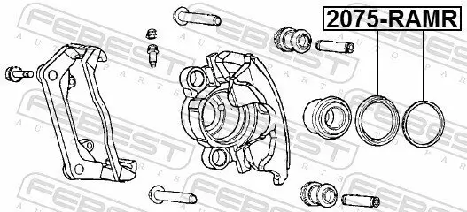 Reparatursatz, Bremssattel FEBEST 2075-RAMR Bild Reparatursatz, Bremssattel FEBEST 2075-RAMR