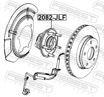 Radnabe Vorderachse FEBEST 2082-JLF Bild Radnabe Vorderachse FEBEST 2082-JLF