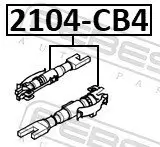 Nachsteller, Trommelbremse FEBEST 2104-CB4 Bild Nachsteller, Trommelbremse FEBEST 2104-CB4