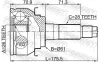 Gelenksatz, Antriebswelle FEBEST 2110-TKE Bild Gelenksatz, Antriebswelle FEBEST 2110-TKE