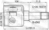 Gelenksatz, Antriebswelle FEBEST 2111-FY36LH Bild Gelenksatz, Antriebswelle FEBEST 2111-FY36LH