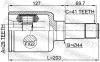 Gelenksatz, Antriebswelle FEBEST 2111-TTFLH Bild Gelenksatz, Antriebswelle FEBEST 2111-TTFLH