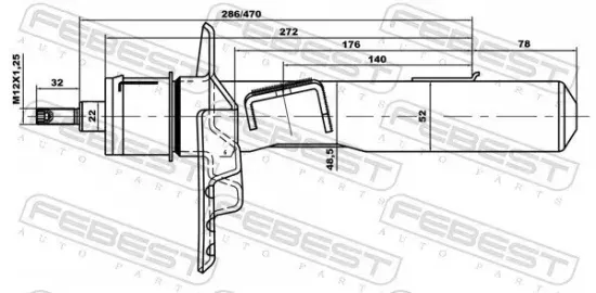 Stoßdämpfer FEBEST 21110-007F-KIT Bild Stoßdämpfer FEBEST 21110-007F-KIT