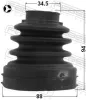 Faltenbalgsatz, Antriebswelle getriebeseitig FEBEST 2115-CA220RHT Bild Faltenbalgsatz, Antriebswelle getriebeseitig FEBEST 2115-CA220RHT