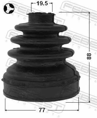 Faltenbalgsatz, Antriebswelle FEBEST 2115-CB4 Bild Faltenbalgsatz, Antriebswelle FEBEST 2115-CB4