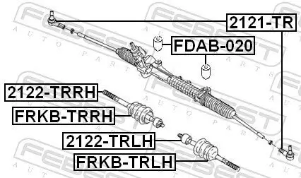 Axialgelenk, Spurstange Vorderachse rechts FEBEST 2122-TRLH Bild Axialgelenk, Spurstange Vorderachse rechts FEBEST 2122-TRLH