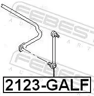 Stange/Strebe, Stabilisator FEBEST 2123-GALF Bild Stange/Strebe, Stabilisator FEBEST 2123-GALF