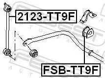 Stange/Strebe, Stabilisator Vorderachse FEBEST 2123-TT9F Bild Stange/Strebe, Stabilisator Vorderachse FEBEST 2123-TT9F