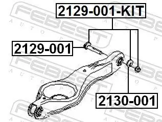 Sturzkorrekturschraubensatz FEBEST 2129-001-KIT Bild Sturzkorrekturschraubensatz FEBEST 2129-001-KIT