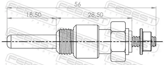 Glühkerze, elektr. Zuheizer FEBEST 21642-002 Bild Glühkerze, elektr. Zuheizer FEBEST 21642-002