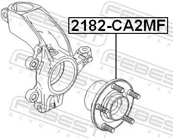 Radnabe Vorderachse FEBEST 2182-CA2MF Bild Radnabe Vorderachse FEBEST 2182-CA2MF