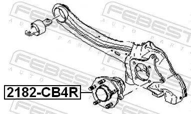 Radnabe Hinterachse FEBEST 2182-CB4R Bild Radnabe Hinterachse FEBEST 2182-CB4R