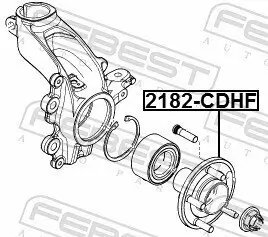 Radnabe Vorderachse FEBEST 2182-CDHF Bild Radnabe Vorderachse FEBEST 2182-CDHF