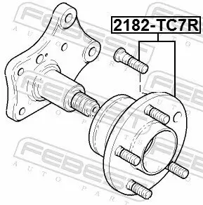 Radnabe Hinterachse FEBEST 2182-TC7R Bild Radnabe Hinterachse FEBEST 2182-TC7R