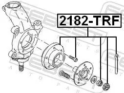 Radnabe Vorderachse FEBEST 2182-TRF Bild Radnabe Vorderachse FEBEST 2182-TRF