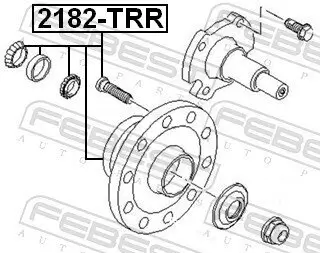 Radnabe Hinterachse FEBEST 2182-TRR Bild Radnabe Hinterachse FEBEST 2182-TRR