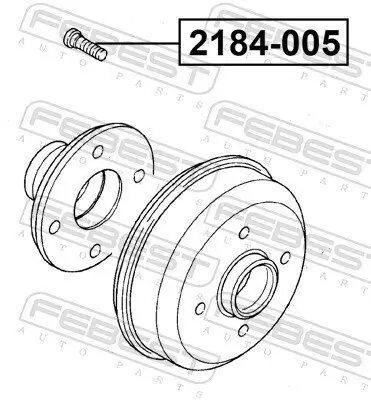 Radbolzen FEBEST 2184-005 Bild Radbolzen FEBEST 2184-005