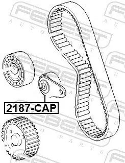 Spannrolle, Zahnriemen FEBEST 2187-CAP Bild Spannrolle, Zahnriemen FEBEST 2187-CAP