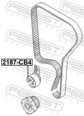 Spannrolle, Zahnriemen FEBEST 2187-CB4 Bild Spannrolle, Zahnriemen FEBEST 2187-CB4