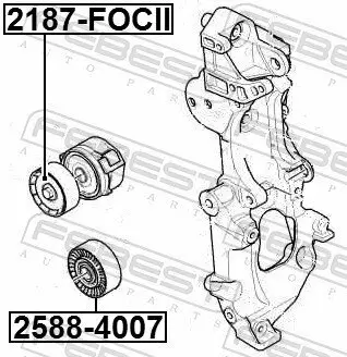 Spannrolle, Keilrippenriemen FEBEST 2187-FOCII Bild Spannrolle, Keilrippenriemen FEBEST 2187-FOCII