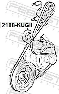 Umlenk-/Führungsrolle, Keilrippenriemen FEBEST 2188-KUGII Bild Umlenk-/Führungsrolle, Keilrippenriemen FEBEST 2188-KUGII