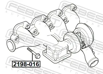Schraube, Abgaskrümmer FEBEST 2198-016 Bild Schraube, Abgaskrümmer FEBEST 2198-016