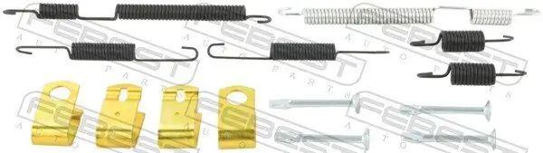 Zubehörsatz, Feststellbremsbacken Hinterachse FEBEST 2204-CERR-KIT
