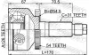 Gelenksatz, Antriebswelle Vorderachse radseitig FEBEST 2210-CARNA54 Bild Gelenksatz, Antriebswelle Vorderachse radseitig FEBEST 2210-CARNA54