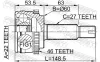 Gelenksatz, Antriebswelle FEBEST 2210-CERA46 Bild Gelenksatz, Antriebswelle FEBEST 2210-CERA46