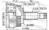 Gelenksatz, Antriebswelle Vorderachse radseitig FEBEST 2210-GHA47 Bild Gelenksatz, Antriebswelle Vorderachse radseitig FEBEST 2210-GHA47