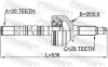 Gelenksatz, Antriebswelle Vorderachse radseitig FEBEST 2214-SOR Bild Gelenksatz, Antriebswelle Vorderachse radseitig FEBEST 2214-SOR