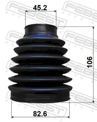 Faltenbalgsatz, Antriebswelle Vorderachse radseitig FEBEST 2217P-K5 Bild Faltenbalgsatz, Antriebswelle Vorderachse radseitig FEBEST 2217P-K5