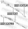 Axialgelenk, Spurstange Vorderachse FEBEST 2222-CA7 Bild Axialgelenk, Spurstange Vorderachse FEBEST 2222-CA7
