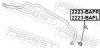 Stange/Strebe, Stabilisator Vorderachse rechts FEBEST 2223-BAFR Bild Stange/Strebe, Stabilisator Vorderachse rechts FEBEST 2223-BAFR